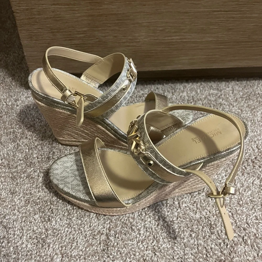 Michael Kors Gold and Silver Women's Sandals - Picture 4 of 4